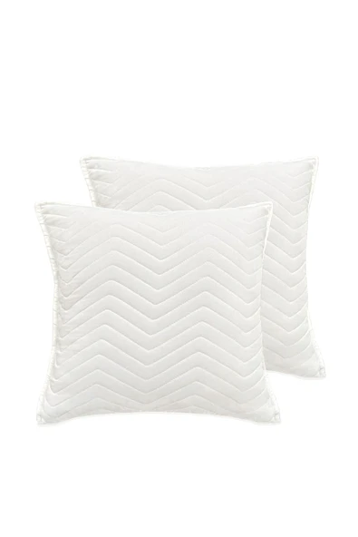 Kırlent Kılıfı Pamuklu Zigzag Dekoratif 2’li 45x45 Cm Kapitone Koltuk Kırlent Kılıfı