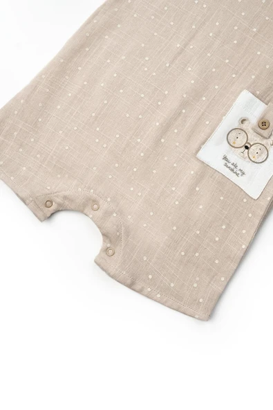 Bebek Kısa Kollu Tulum, %100% pamuk, Bebek ve Yenidoğan Serisi - CSYM7105 - 5