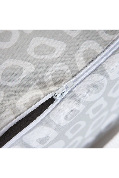 Babyjem Sandalye Yükseltici Minder Geometrik Desen - Gri - Resim 2