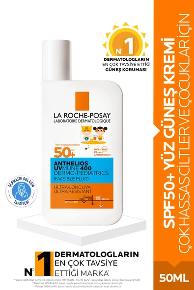 La Roche Posay Anthelios Dermo Pediatric Invisible Fluid Spf50+ 50 Ml