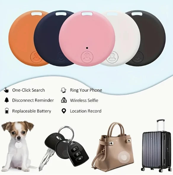 PEMBE WiFi Tag Evcil Hayvanlar, Çocuklar Ve Eşyalarınız İçin Kablosuz Akıllı Takip Cihazı