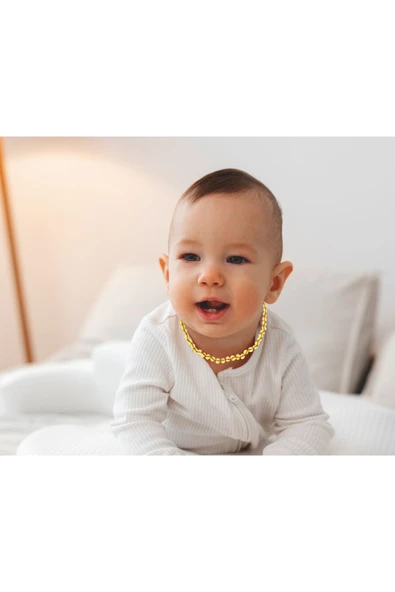 Babyjem Kehribar Bebek Kolyesi Bal - 2