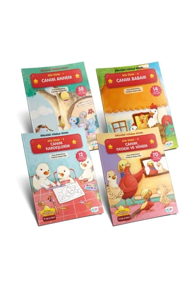 Etkinlikli Hikayeler Seti 4 kitap | Aile Dizisi | Neslihan Beyhan