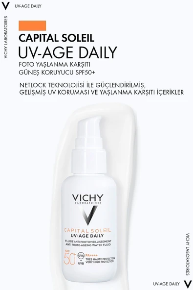 Vichy Capital Soleil UV Age Daily SPF50+ 40 ml - Resim 2