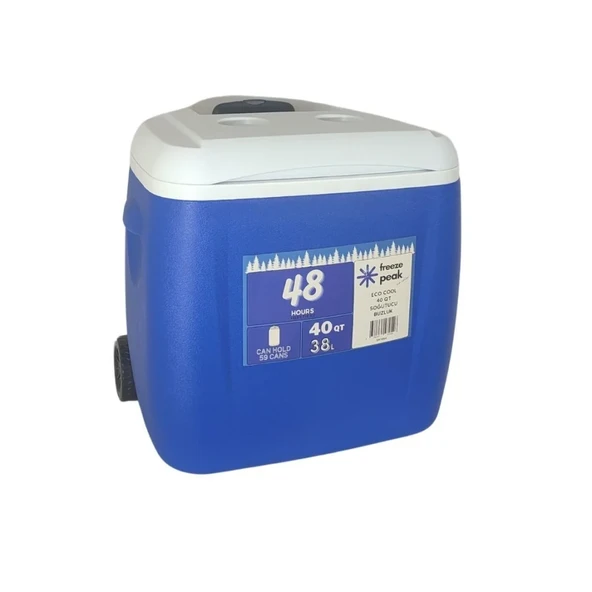 Freeze Peak Eco Cool 40 QT Soğutucu Buzluk 38 Litre - Mavi