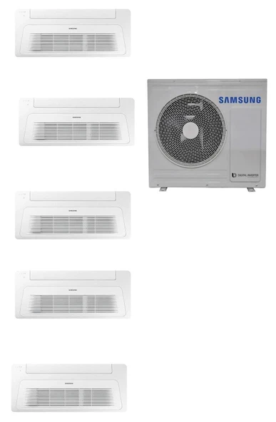 Samsung Wind Free Multi Tek Yön Kaset 1+5 Sistem (AJ100TXJ5KH/EA) 9+9+9+9+9 Btu 10 kw Dış Ünite ürün görseli 1