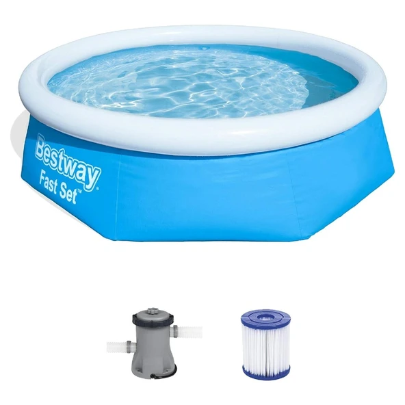 Bestway 57268 Şişme Yüzme Havuzu 244 X 66 Cm Filtreli