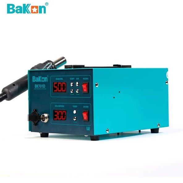 Bakon BK701D Intelligent 2 in 1 Isı ayarlı Havya İstasyonu 700w - 2
