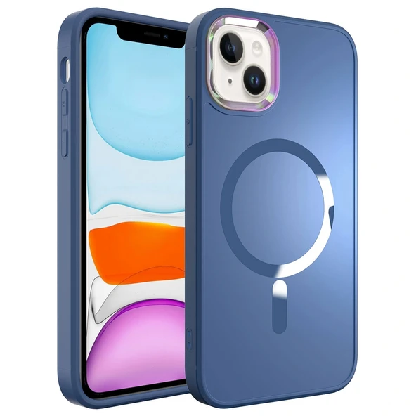 iPhone 13 Kılıf M-safe Wireless Şarj Özellikli Stil Kapak