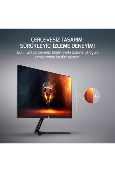 Gamepower 27'' Bull T20 Flat Fast IPS 180Hz 0.5ms FHD Gaming Monitör - 5