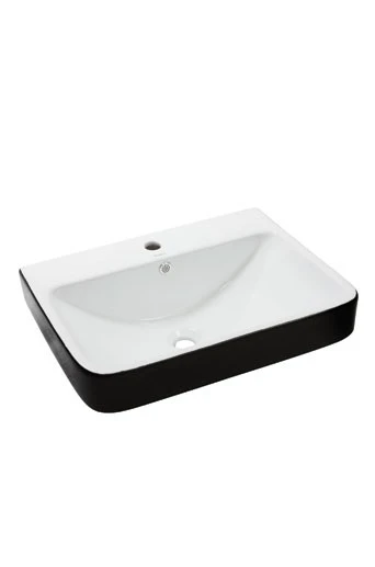 NEWARC BATARYA DELİKLİ TAZGAH ÜSTÜ LAVABO DIŞ SİYAH