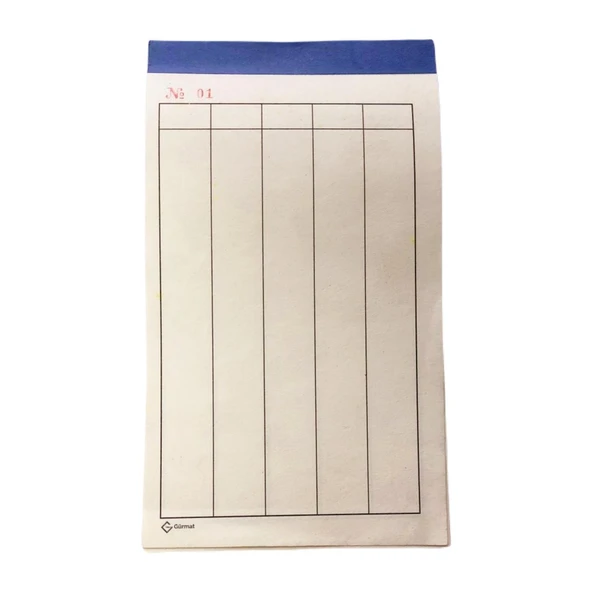 Gürmat 11x17 Numaralı 5 Hane Yazboz 100 Yaprak (049-5)