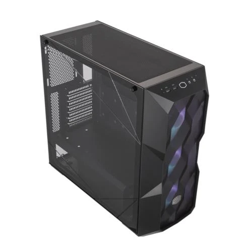 CM MasterBox TD500 V2 Siyah ARGB 4x120mm Fanlı, Tempered Glass Kristal Mesh Ön panelli MidTowerKasa