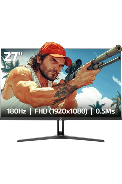 Gamepower 27'' Bull T20 Flat Fast IPS 180Hz 0.5ms FHD Gaming Monitör