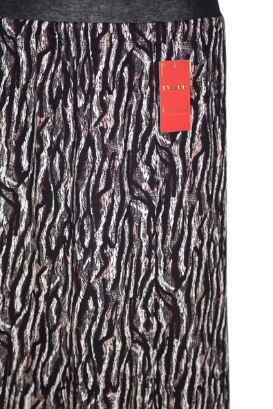 Hesna Kadın Betül 8 Parça Lastikli Astarsız Siyah Etek Desen 30 - 2