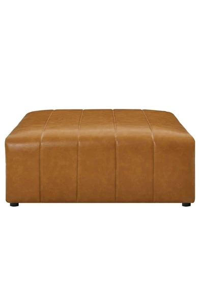 Lüx Suni Deri Kare Puf Taba 80*80cm - 4