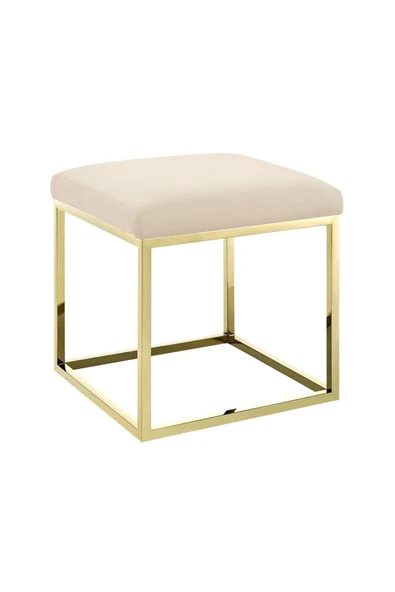 Chic Mini Metal Ayaklı Puf 40x40 cm - 2
