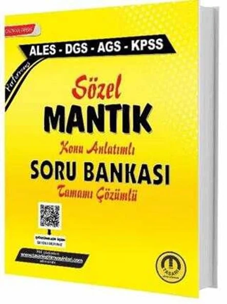 ALES DGS KPSS Sözel Mantık Konu Anlatımlı Soru Bankası Tasarı Yayınları