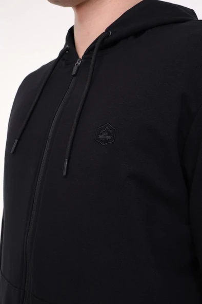 Lumberjack MB SN72 FZ HOD 5FX 101939604 Erkek Eşofman Üstü Siyah S-XXL - 4