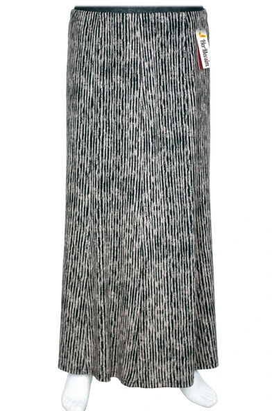 Hesna Kadın Betül 8 Parça Lastikli Astarsız Siyah Etek Desen 32 ürün görseli