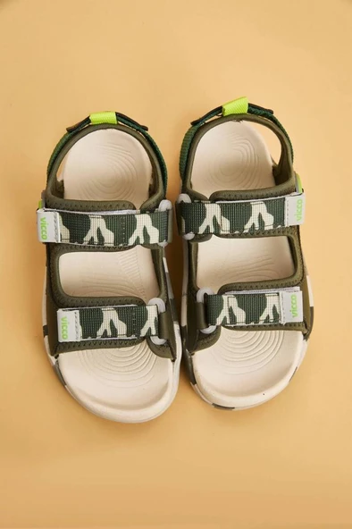 Vicco Tape 332.F25Y.206 Anatomik Taban Erkek Çocuk Sandalet Haki 31-36 - 4