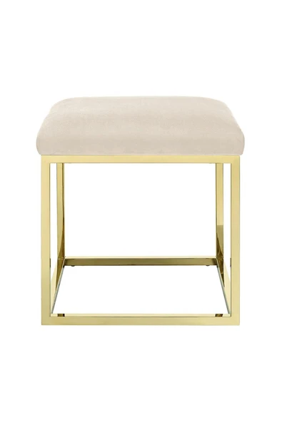 Chic Mini Metal Ayaklı Puf 40x40 cm - 4
