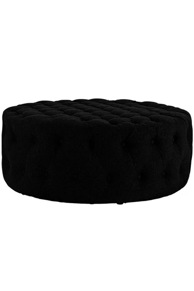 Kapitoneli Yuvarlak Puf/orta Sehpa/75cm - 3
