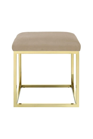 Chic Mini Metal Ayaklı Puf 40x40 cm - 9