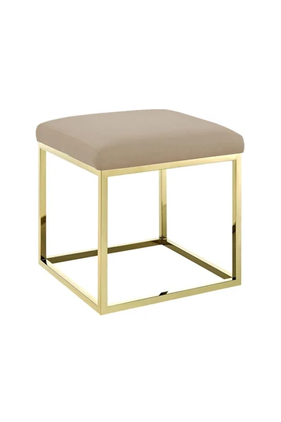 Chic Mini Metal Ayaklı Puf 40x40 cm - 7