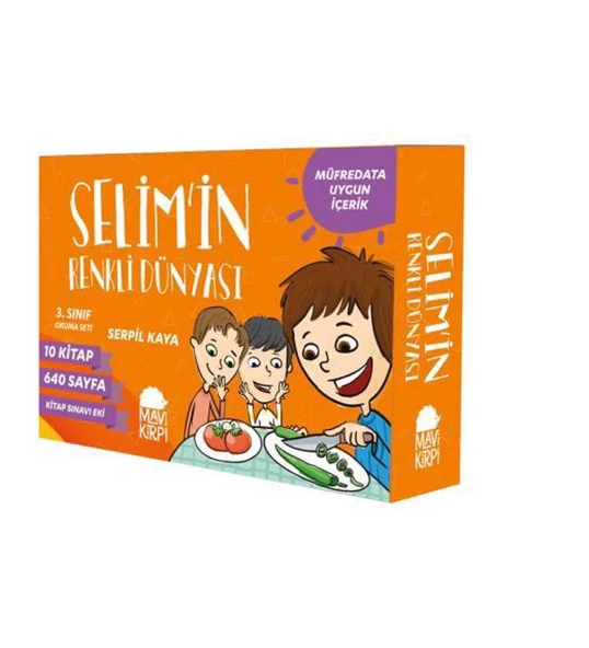SELİMİN RENKLİ DÜNYASI 3.SINIFLAR İÇİN 10 KİTAP MAVİ KİRPİ
