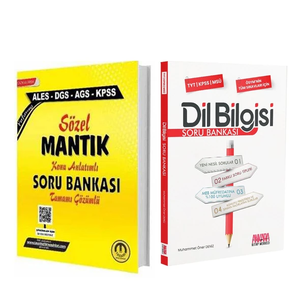 Tasarı Yayınları ALES DGS KPSS Sözel Mantık ve AKM Dil Bilgisi Soru Bankası Seti 2 Kitap