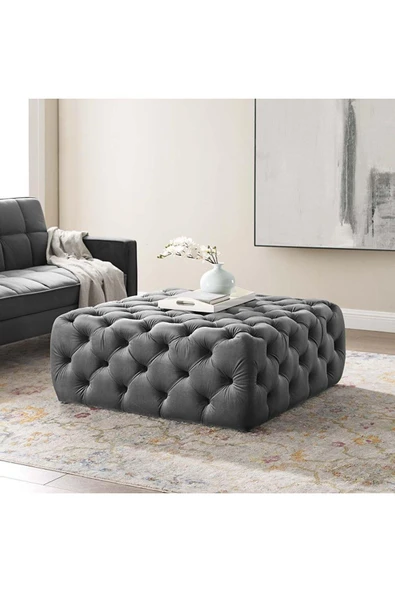 Kapitoneli Kare Puf/bench/orta Sehpa 90*90cm Yükseklik 40 Cm - 1