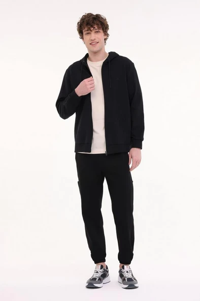 Lumberjack MB SN72 FZ HOD 5FX 101939604 Erkek Eşofman Üstü Siyah S-XXL - 3