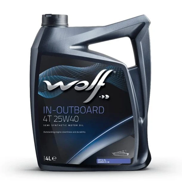 Wolf 25W-40 Yarı Sentetik Motor Yağı   4lt