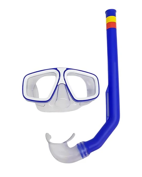 Bermuda Dalış Maskesi ve Şnorkel Seti Mavi SP4449 - 2