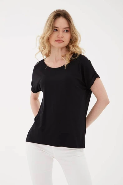 FASHION FRIENDS KADIN BİSİKLET YAKA BLUZ 25Y0194K1 - 9