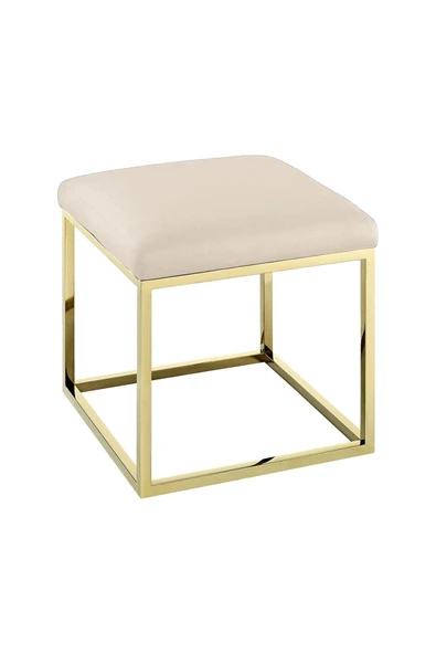 Chic Mini Metal Ayaklı Puf 40x40 cm - 3