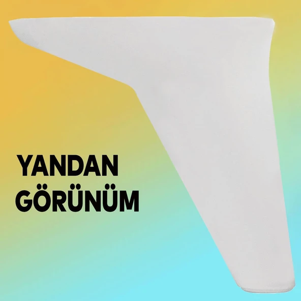 20'li Set Mobilya Koltuk Kanepe Tv Ünitesi Yükseltme Destek Ayağı 12 cm Beyaz Ayakları 20'li Set - Resim 7