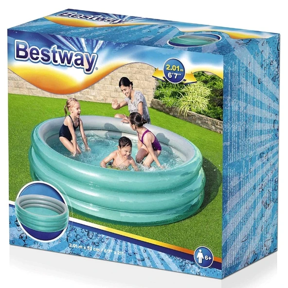 Bestway 51043 3 Halkalı Jumbo Havuz 201 x 53 Cm - 8