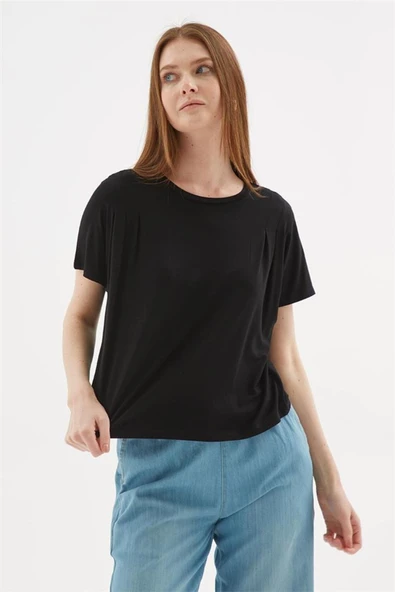 FASHION FRIENDS KADIN DÖKÜMLÜ CROP BLUZ 25Y0512K1 - 7