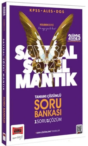 2025 KPSS ALES DGS Kelebek Serisi Tamamı Çözümlü Sayısal Sözel Mantık Soru Bankası Yargı Yayınları