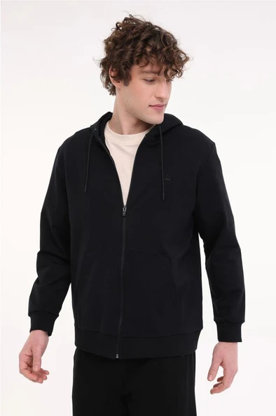 Lumberjack MB SN72 FZ HOD 5FX 101939604 Erkek Eşofman Üstü Siyah S-XXL