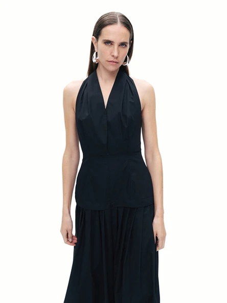 Nocturne Kadın Boyundan Bağlamalı Maxi Elbise N25YN2488 - Resim 2