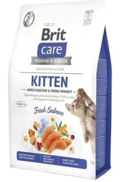 Brit Care Yavru Kedi Maması Tahılsız Somonlu Bağışıklık Destekleyici 2 Kg