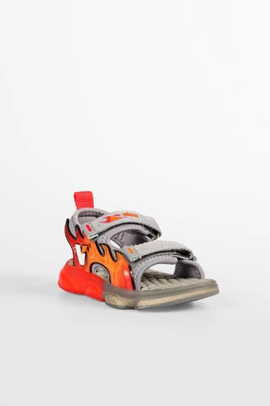 Vicco Jack 332.B25Y.256 Erkek Çocuk Işıklı Sandalet Gri 22-25 - 2