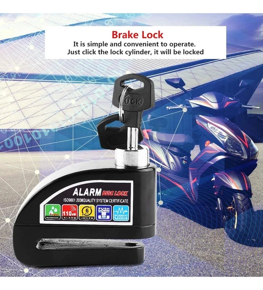 Motosiklet Alarmlı Disk Kilidi R8201