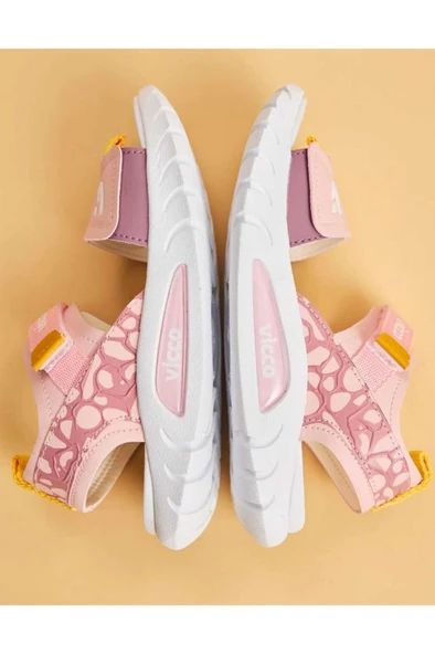 Vicco Dekan 332.P25Y.203 Kız Çocuk Sandalet Pudra 26-30 - Resim 2