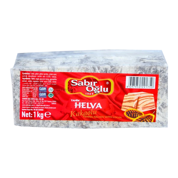SABIROĞLU KAKAOLU BLOK HELVA 1000 GR - 2