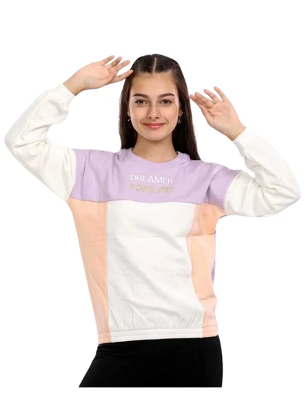 DREAM FOREVER NAKIŞLI KIZ SWEATSHIRT - 2