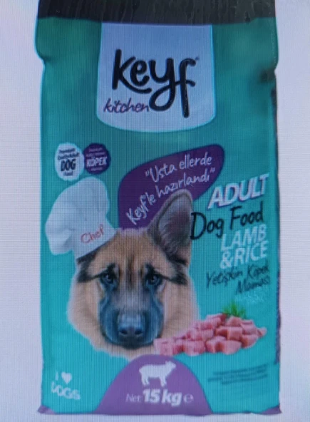 Keyf kuzu/priniçli adult köpek maması 15 kg